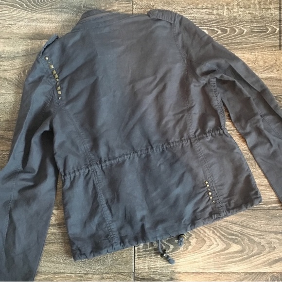 Free People Military Studded Lightweight Jacket Like New size 4 - Picture 3 of 7